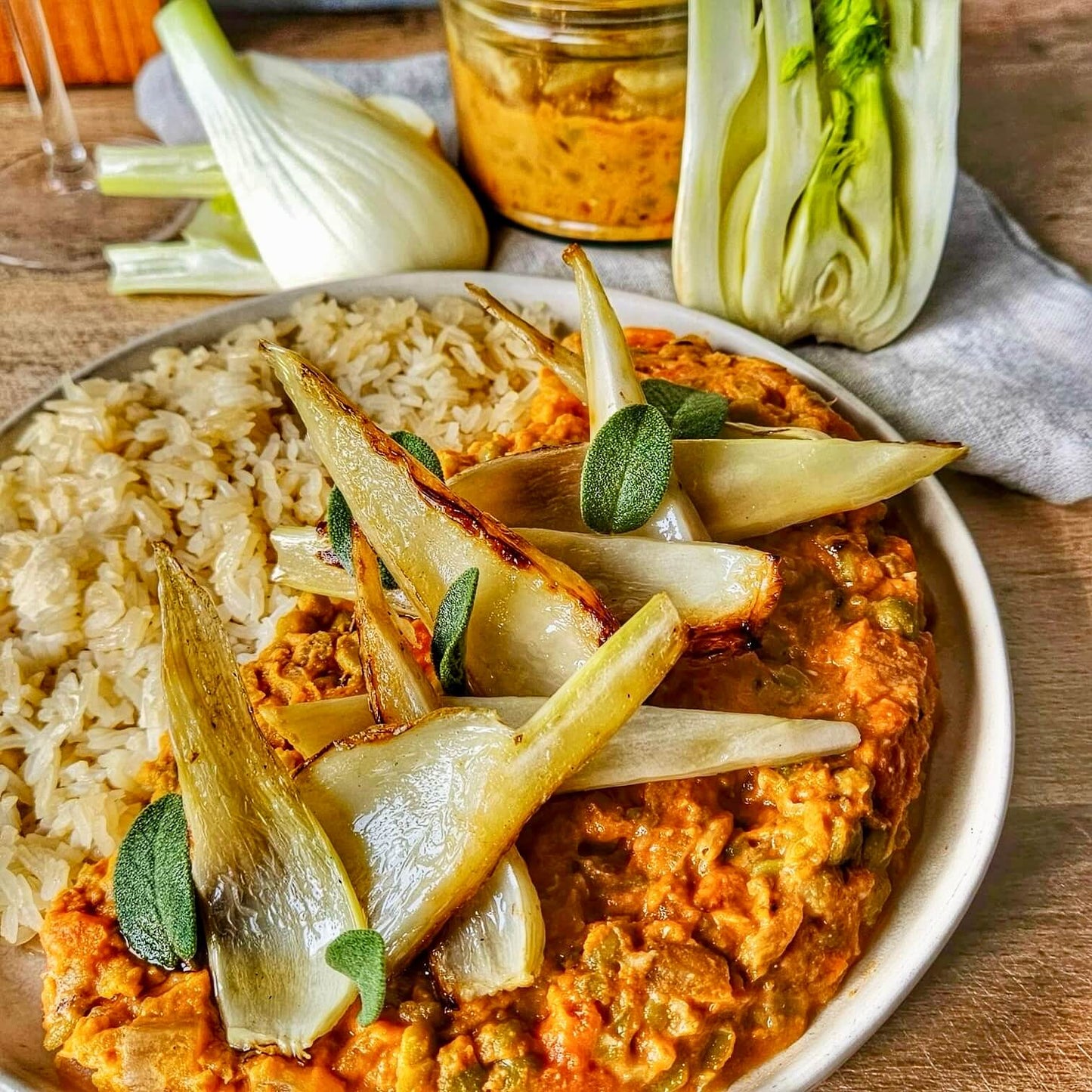 Dahl de pois cassés au fenouil