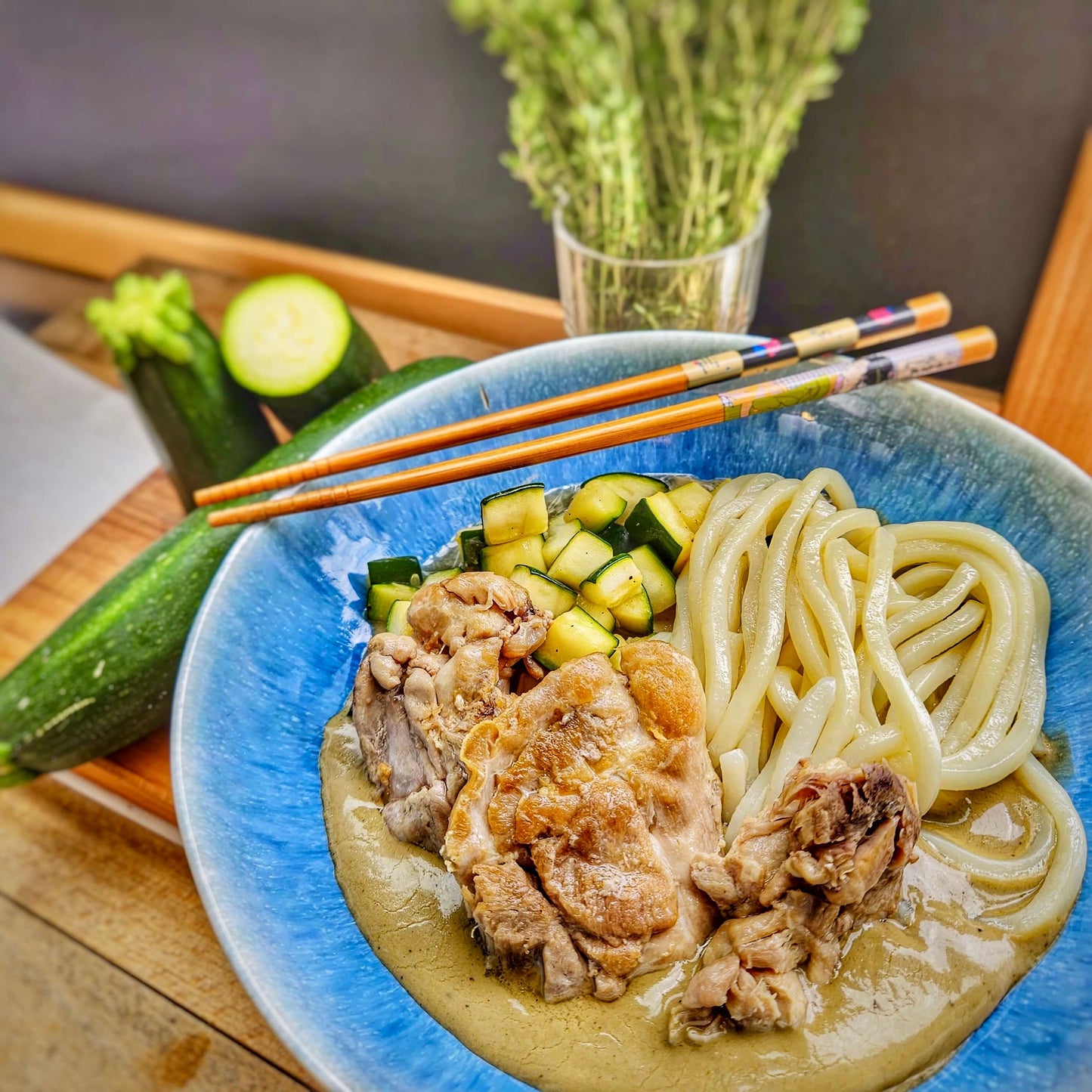 Fricassée de poulet au basilic