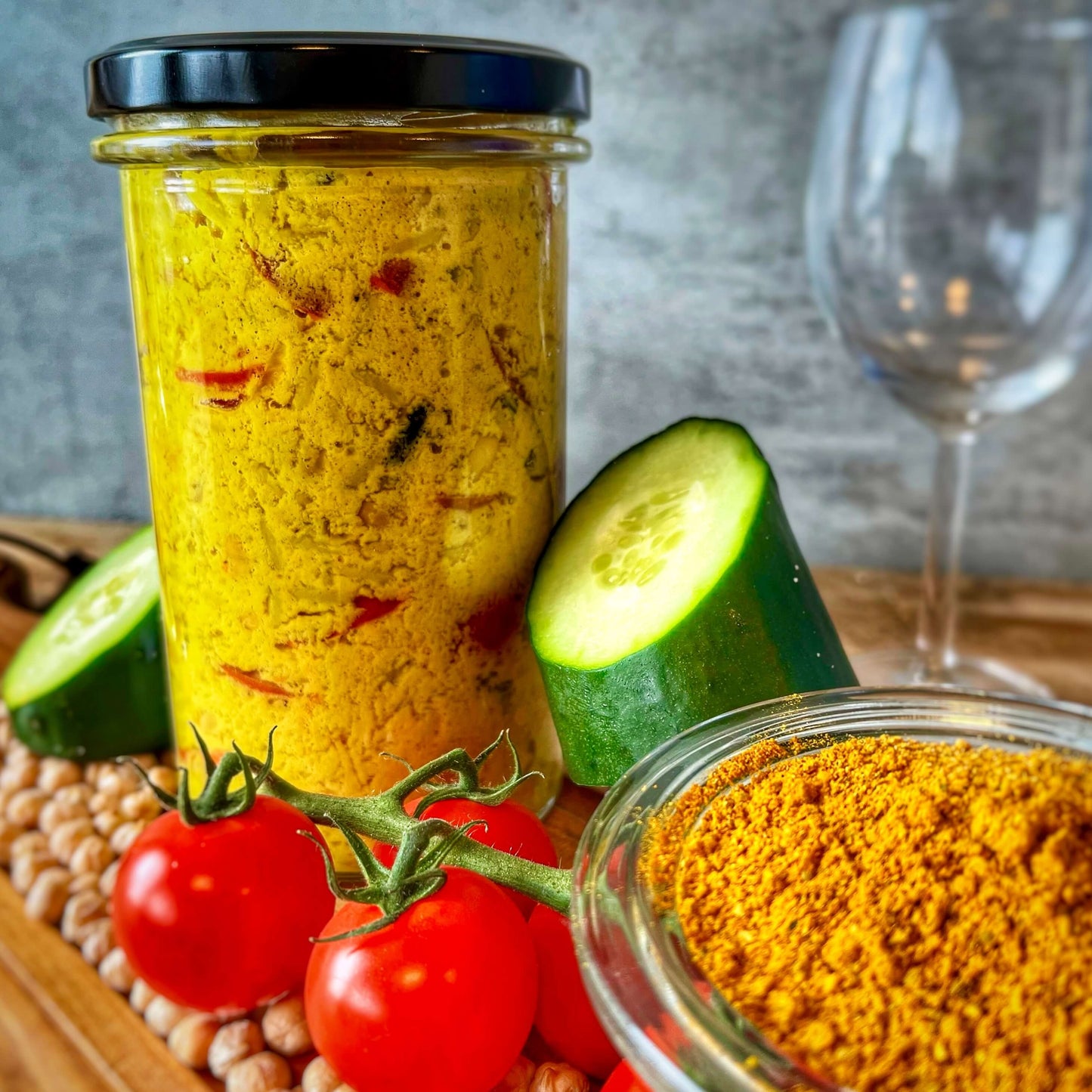 Salade crémeuse de pois chiches "à la marocaine"