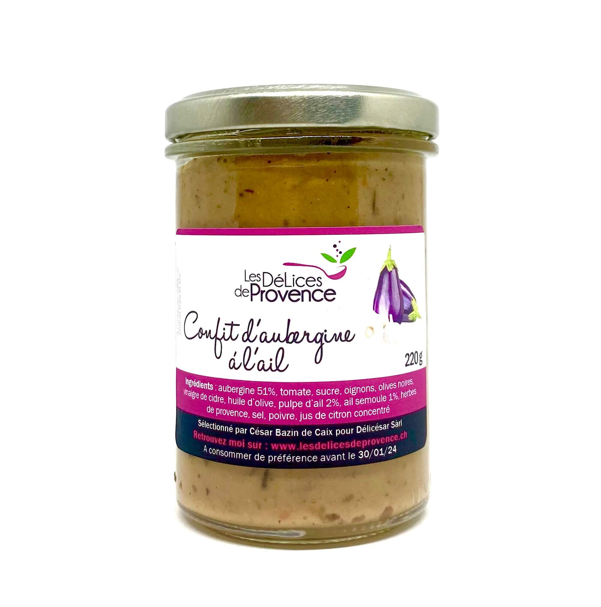 Eggplant confit with garlic