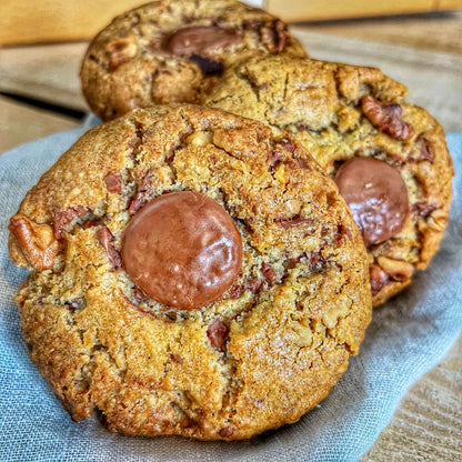 Cookies au chocolat au lait & cerneaux de noix