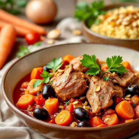 Cou de porc confit à la provençale