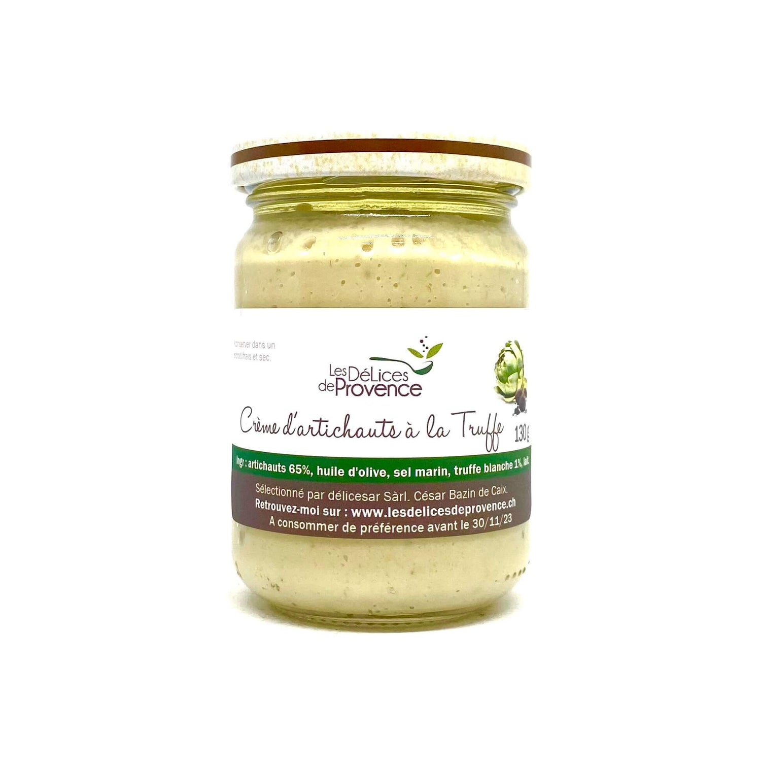 Crème d'artichaut à la truffe blanche