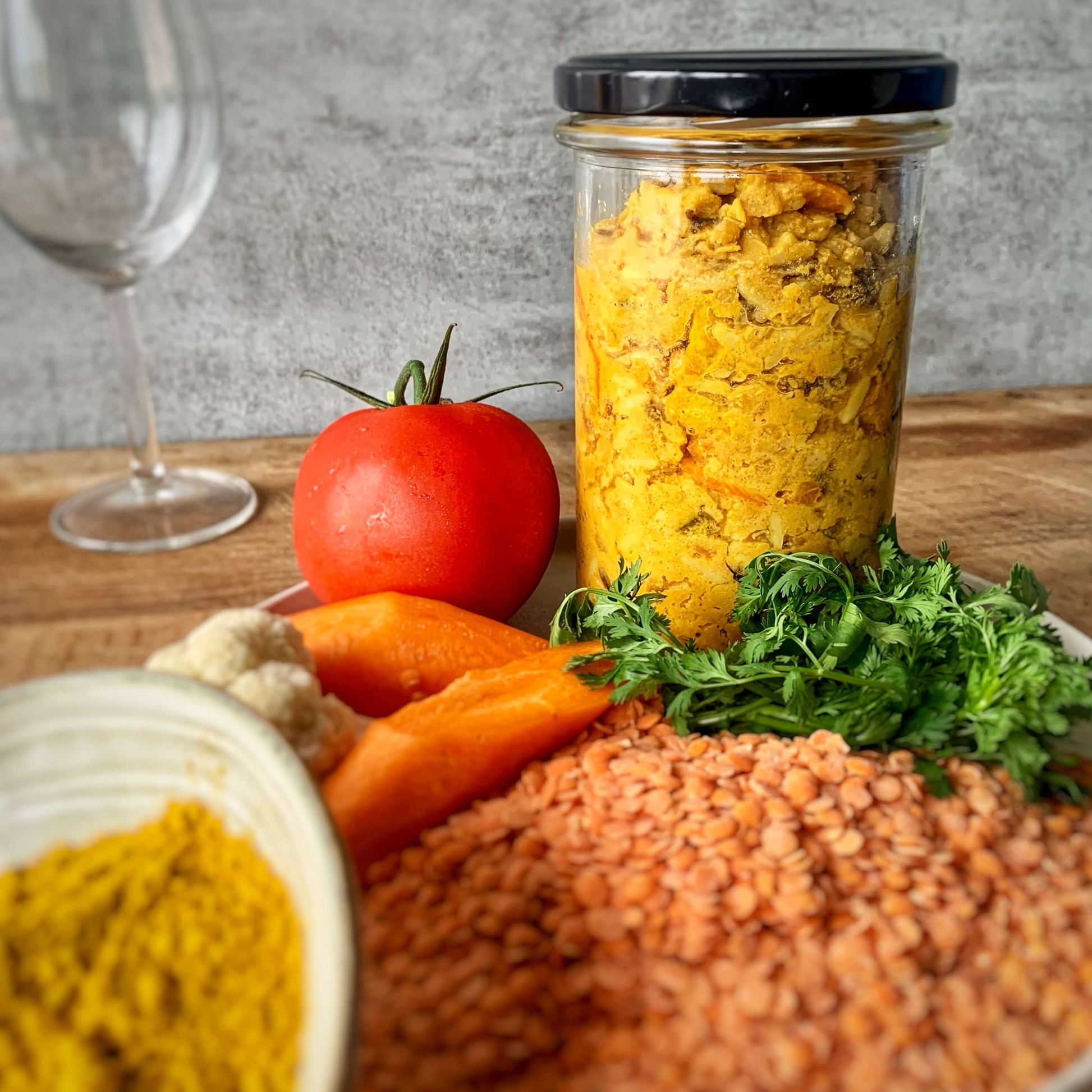 Dahl de lentilles corail au lait de coco