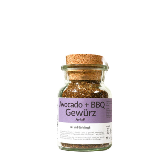 Les épices de Gipfelhirsch, avocado BBQ en pot en verre