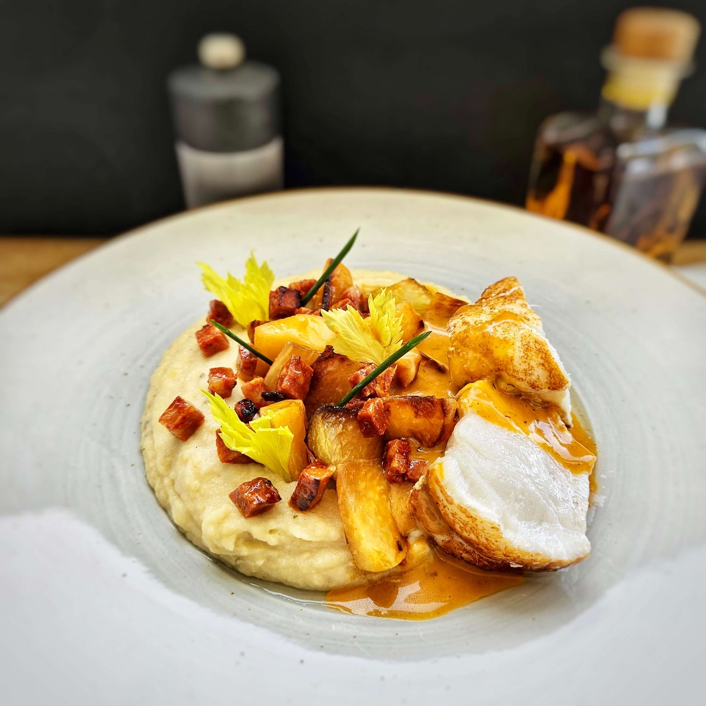 Lotte & sauce au chorizo