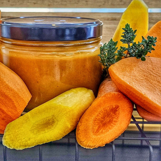 Velouté de légumes "orange" aux abricots secs